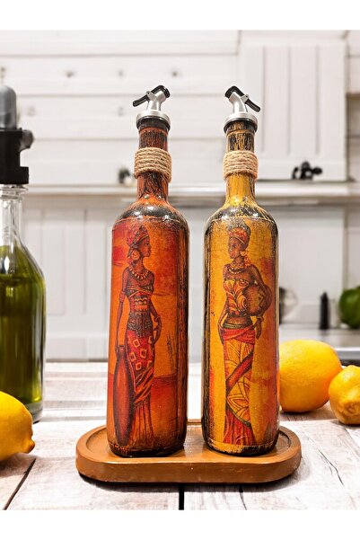 Mes Reves لمسة جمالية لمطبخك مع مجموعة وعاء زيت على شكل امرأة أفريقية فريدة م...