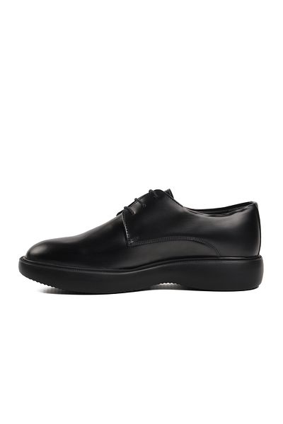 Pierre Cardin Μαύρα ανδρικά παπούτσια casual από γνήσιο δέρμα