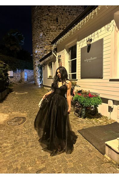 moneta boutique Γυναικείο Midi Strap Princess Tulle Φόρεμα