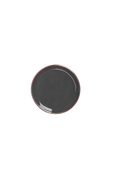 Glore Farfurie de tort solidă antracit, aur roz, 20 cm