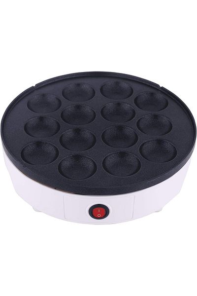 ALSAIF 700W Electric Mini panCakes Maker 14 Pcs Molds Machine, White, E04411