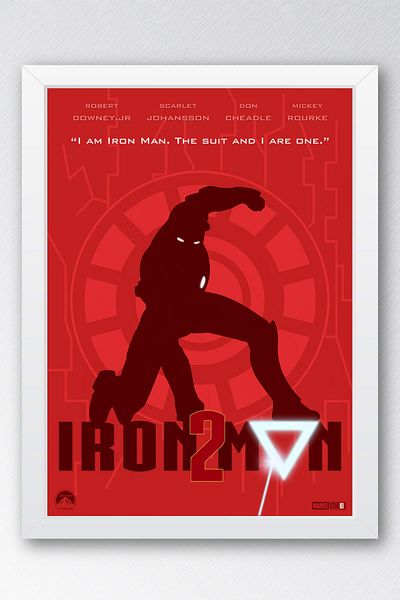 Saturn Pictură înrămată Iron Man - Poster de film Iron Man 2 Marvel