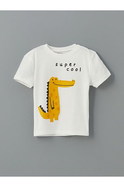 LC Waikiki Lcw Crocodile Printed Boys' T-Shirt and Trousers 2-Pack