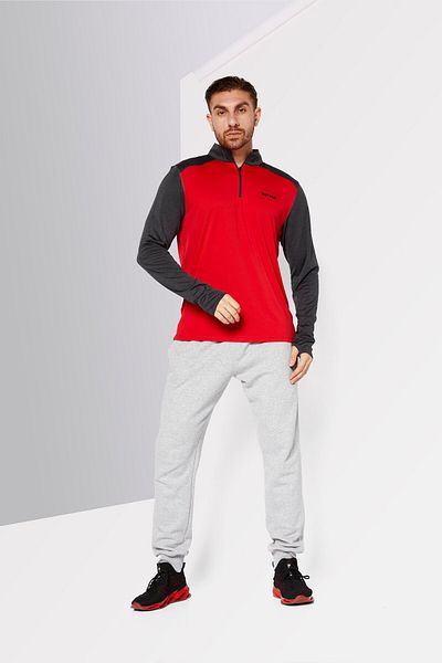 DKNY Sport Men Sportswear Fit Long Sleeves Training Jersey,red
