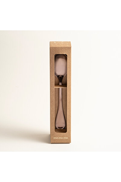 Zsa Zsa Zsu Dume Çelik Yemek Kaşığı 4x23x0.3 Cm Mat Çikolata