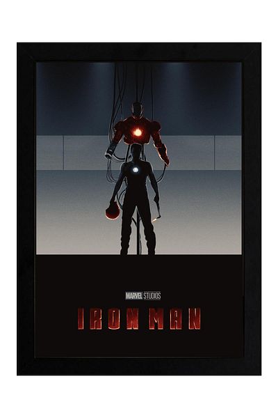 Saturn Pictură înrămată Iron Man - Poster de film Iron Man Marvel