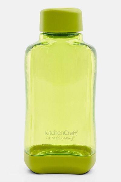 Kitchen Craft Plastic Water Bottle 200ml, Lime Green