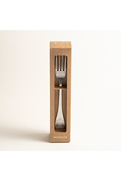 Zsa Zsa Zsu Dume Çelik Yemek Çatalı 3x23x0.3 Cm Mat Gümüş