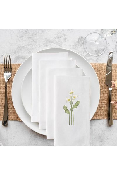 KITE TASARIM Printed Promise Wedding Engagement Birthday Special Day Napkin Presentation Napkin 20 Pieces