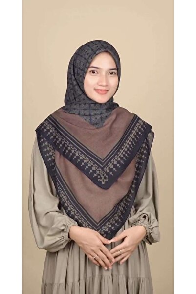 ZENİPEK وشاح قطني منقوش كبير الحجم مقاس 140*140 سم