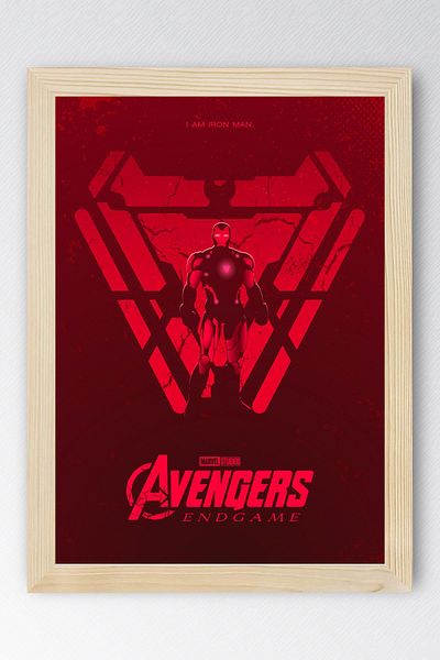 Saturn Iron Man Framed Painting - Avengers Marvel Movie Poster Painting