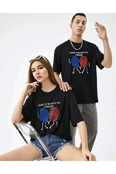 WOODROFFE Dragi unisex Oversize kroj T-shirt - Beskonačni print, pakovanje od...