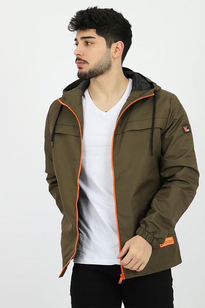 Stilkombin Style Combination Colorful Zippered Raincoat Seasonal Pldp 2920