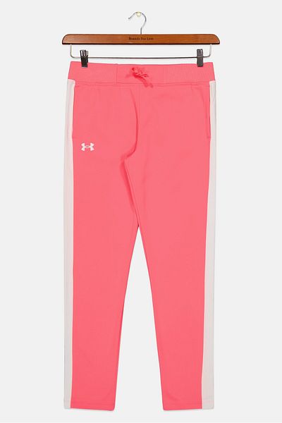 Under Armour Kids Girl Sportswear Fit Training Sweatpants, Magenta/White