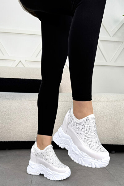 GİNZA SHOES Di̇va High-Top Sneakers with Stones