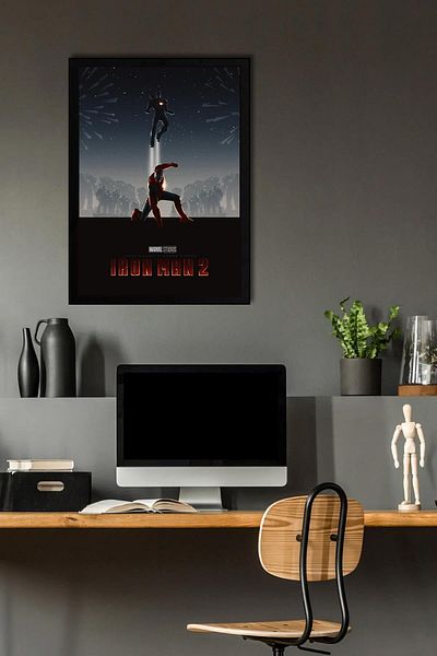 Saturn Pictură înrămată Iron Man - Poster de film Iron Man Marvel
