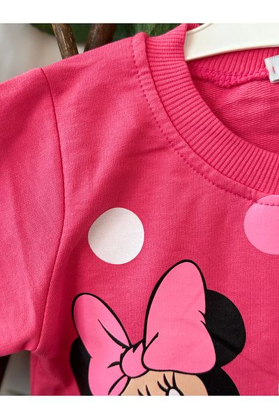 ribana Minnie&Marie Printed Girl's Sweat