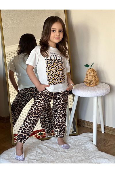 ciklet kids Love Silvery Leopard Double Suit