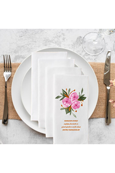 KITE TASARIM Baskılı Söz Düğün Nişan Doğum Günü Özel Gün Peçetesi Sunum Peçet...