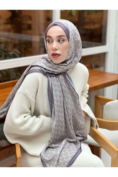 Modakaşmir Şal din bumbac cu model Mk