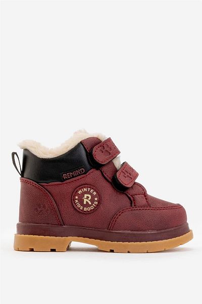 Liger Winter Baby Boots with Fur Inside (22-25) CLARET red