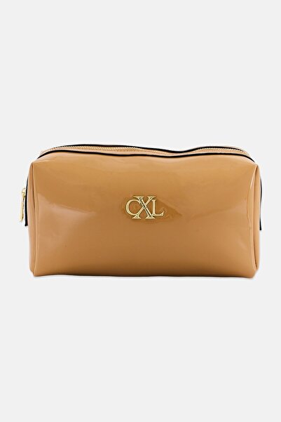 Christian Lacroix Women Brand Logo Makeup Bag, Tan