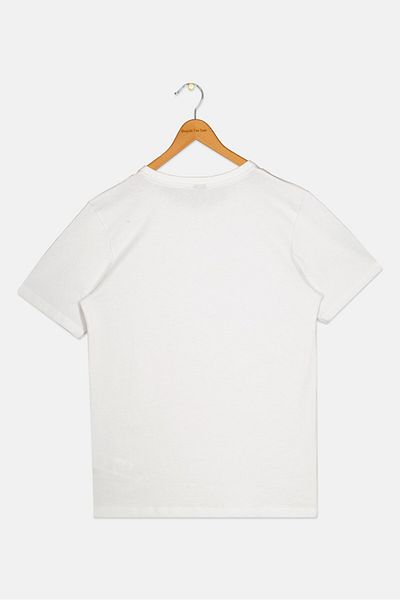 Nautica Kids Boy Crew Neck Short Sleeves Printed T-Shirt, White