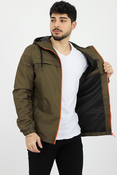 Stilkombin Style Combination Colorful Zippered Raincoat Seasonal Pldp 2920