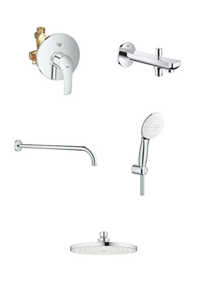 Grohe Eurosmart Gagasız Ankastre Banyo Seti - 33305003SET