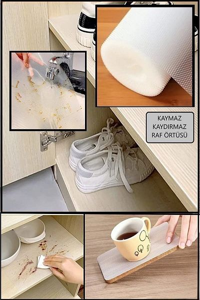 PLT Design Eva 45cm X 10 Meters Transparent Non-Slip Shelf - Puppy Cover, Cabinet and Drawer Interior