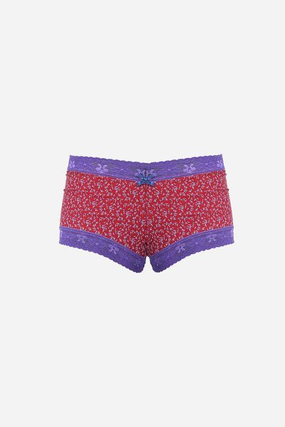 Akbeniz Γυναικείο βαμβακερό 2-pack Boxer Claret Red 40280