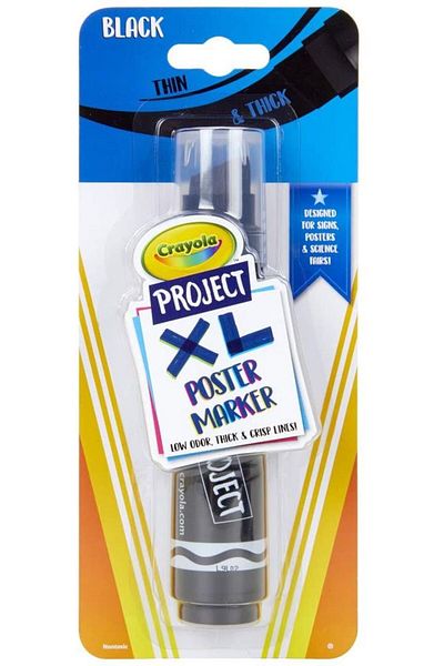 Crayola Project XL Poster Marker Black 1ct 58-8360