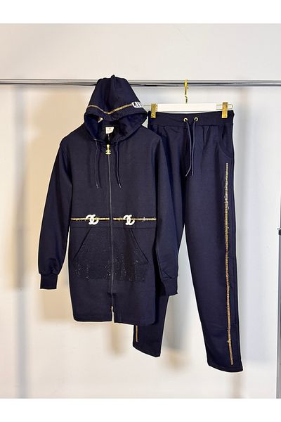 Posh Chic Plus Size Tracksuit Set - Meeting of Elegance and Comfort