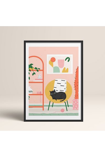 HOMEPACK Pictură cu un singur cadru din lemn Pictură poster dintr-o bucată TK/735