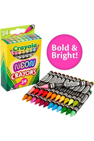 Crayola Crayons Neon Pack of 24