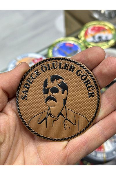 KOMANDO PAZARI Patch cu velcro pe spate tăiat cu laser 3D brodat Kv Pala