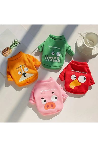 Proxy Paws Red Bird Printed Dog Sweatshirt