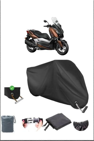 Breen قماش القنب الأسود للدراجات النارية المتوافق مع قفل متين من Yamaha X-max...