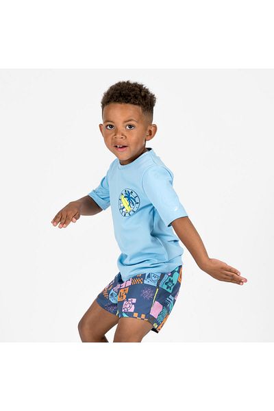 Decathlon Children's Uv Protection T-Shirt, Light Blue, Size: 100