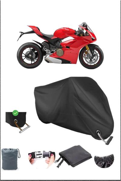 Breen قماش القنب للدراجات النارية ذو القفل المتين باللون الأسود Ducati Panıga...