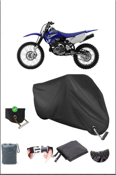 Breen قماش القنب الأسود للدراجات النارية المتوافق مع قفل متين من Yamaha Ttr125l
