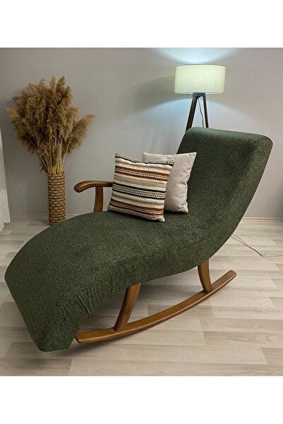 ZH HOME & OFFİCE Puffy Kumaş Sallanan Dinlenme Koltuğu & Tv Koltuğu ( Yastıks...