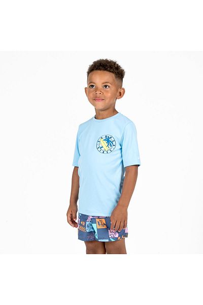 Decathlon Children's Uv Protection T-Shirt, Light Blue, Size: 100
