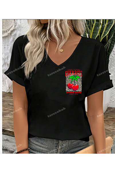 Tarzsokak Cireșe premium cu imprimeu leopard