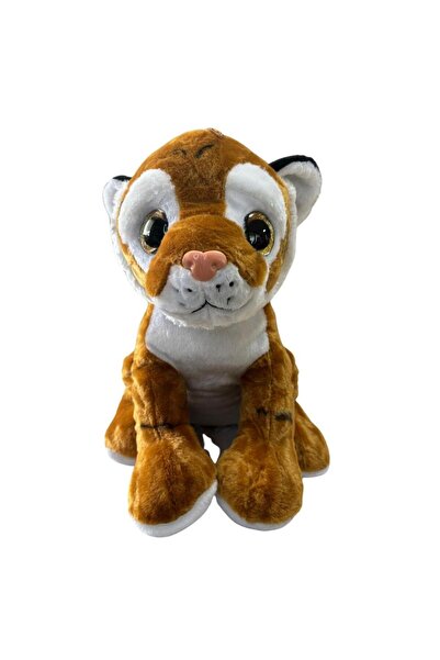 MERKEZ OYUNCAK Halley Peluş İri Gözlü Yaban Hayvanları 25828 Kaplan