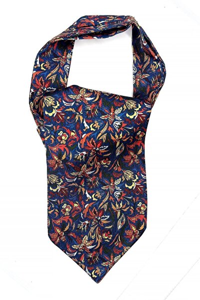 La Pescara Ανδρικό κασκόλ με πολύχρωμο σχέδιο λουλουδιών K421