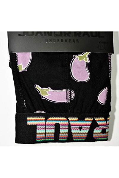 Juan Raul Erkek Patlıcan Boxer - - Temmuz 2020 - Desenli - S