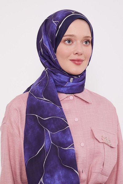 Levidor Μπλε ναυτικό μοτίβο με φύλλο Royal Shawl