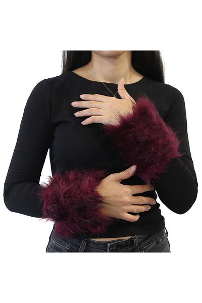 Yarnart CUFFS - Τεχνητή μανσέτα Μπορντό - F505