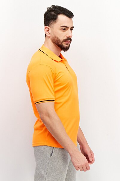 Asics Men Sportswear Fit Short Sleeve Tennis Polo, Neon Orange